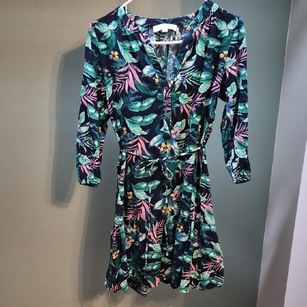 Loft Floral Print Dress